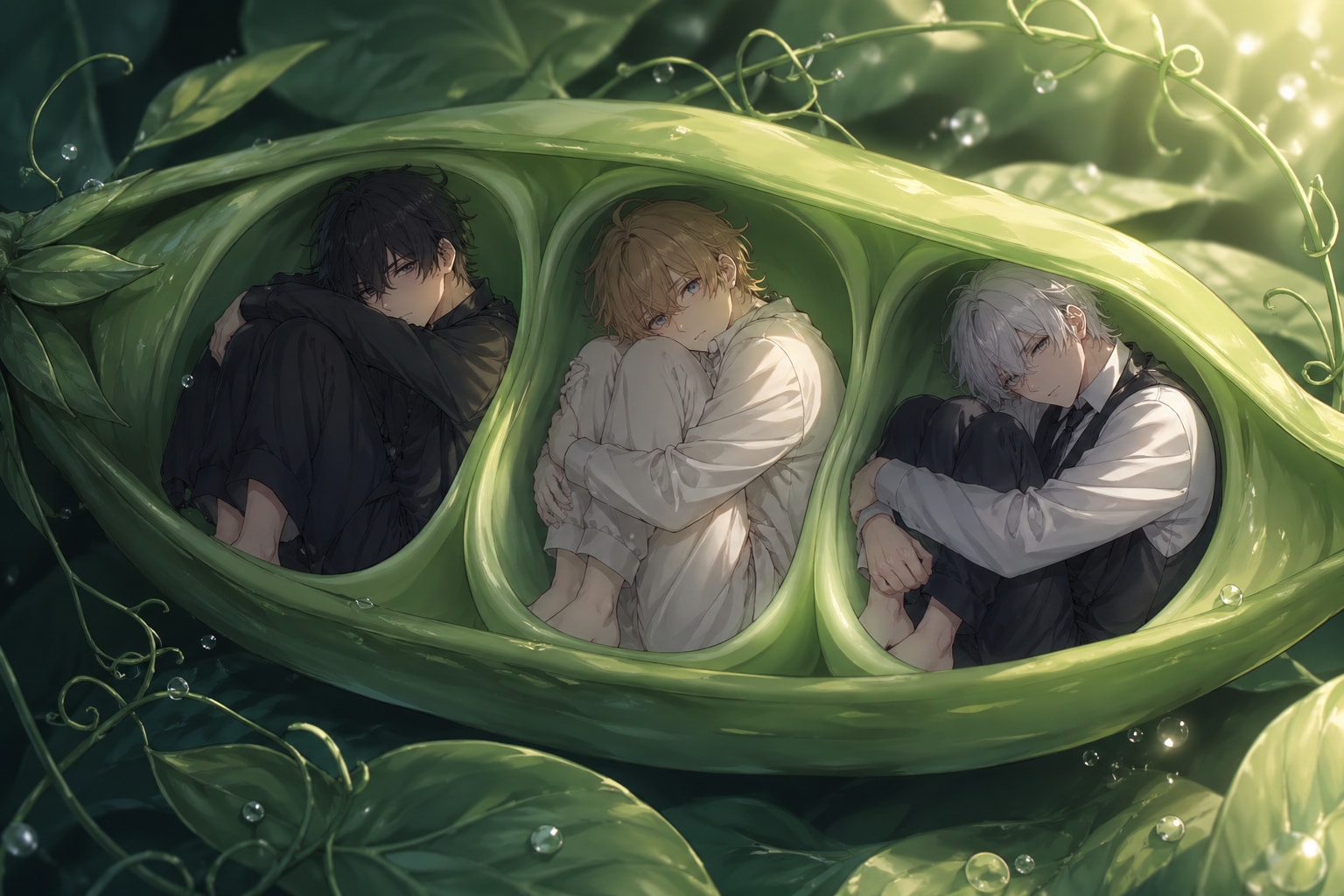 さやえんどう3兄弟 | の人気AIイラスト・グラビア