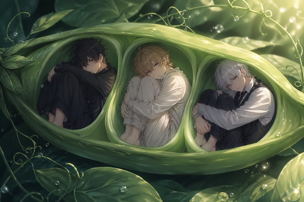 さやえんどう3兄弟