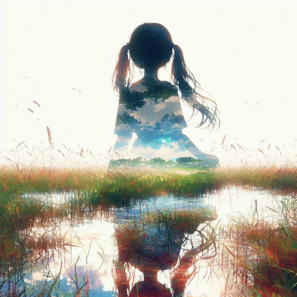 二重露光と少女43