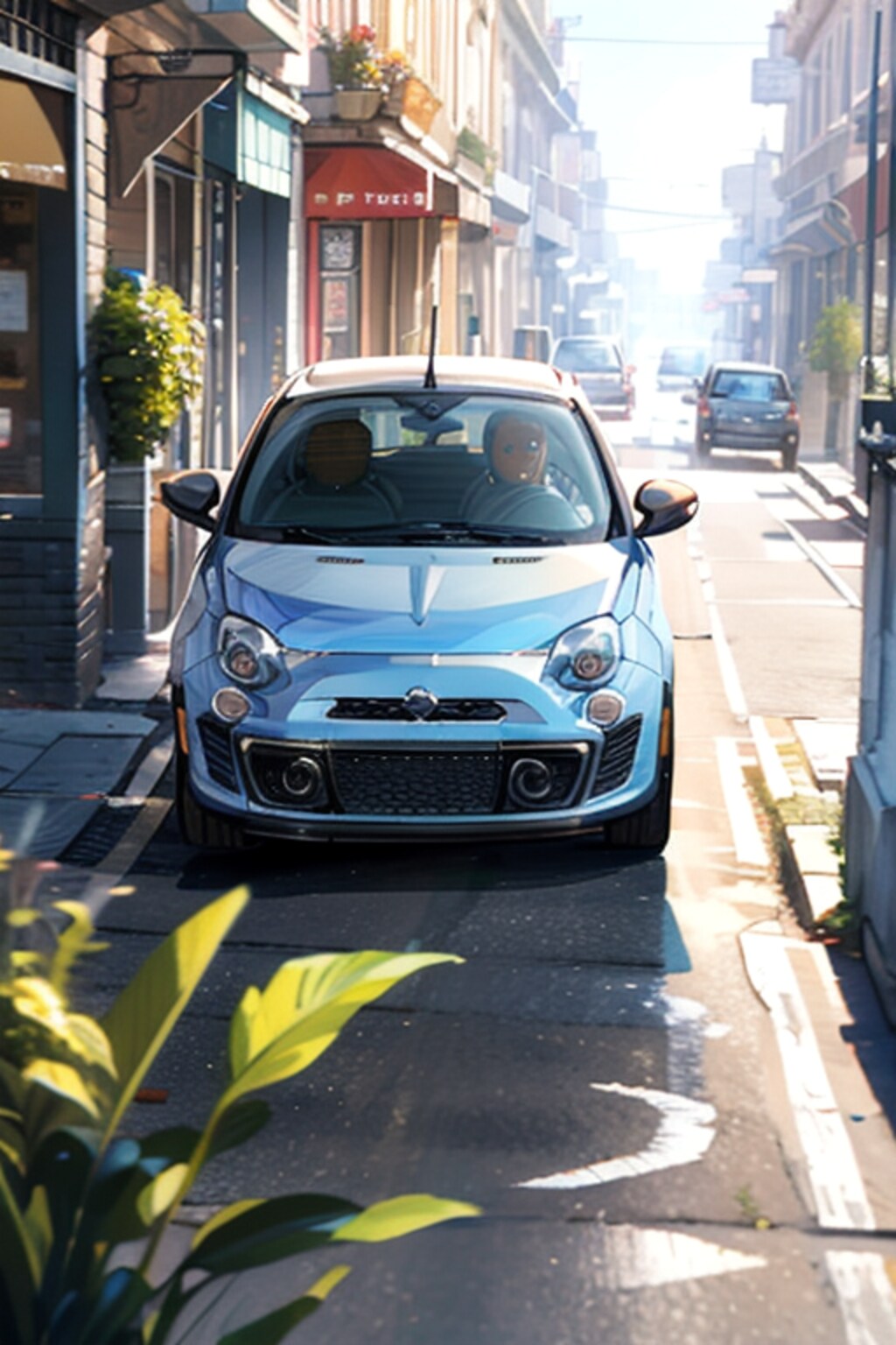 FIAT500 の有る風景