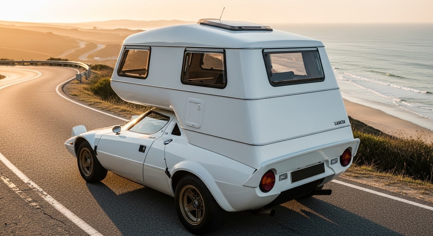 ランチアストラトスキャンピングカー | の人気AIイラスト・グラビア