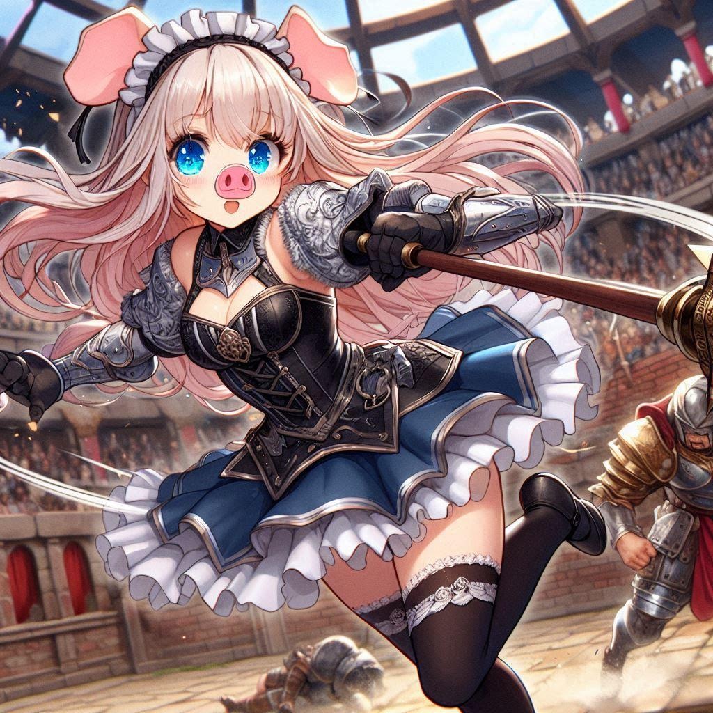 闘技場の豚鼻プリマ