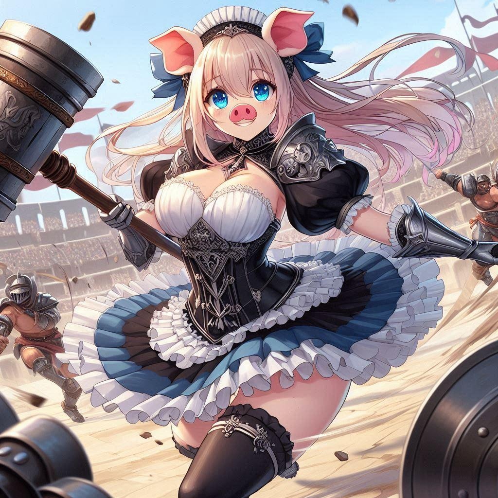 闘技場の豚鼻プリマ