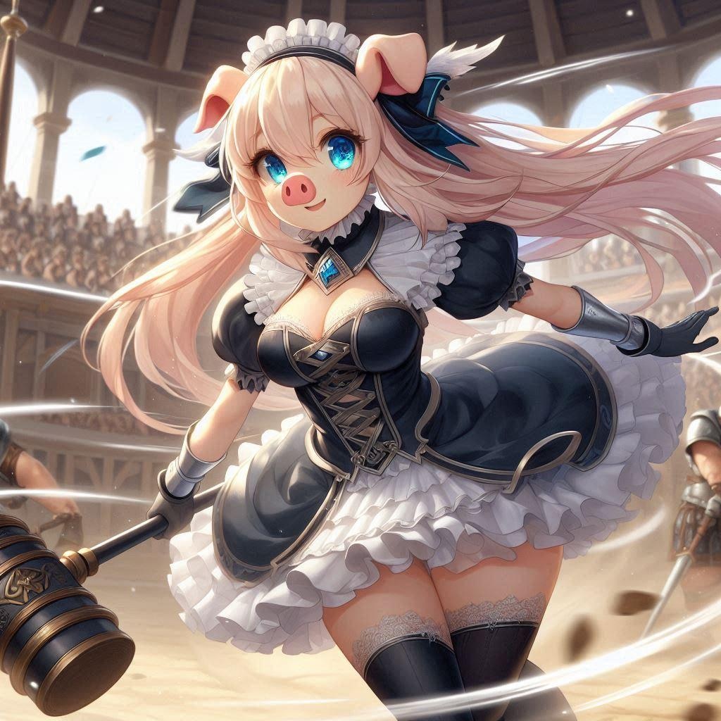 闘技場の豚鼻プリマ