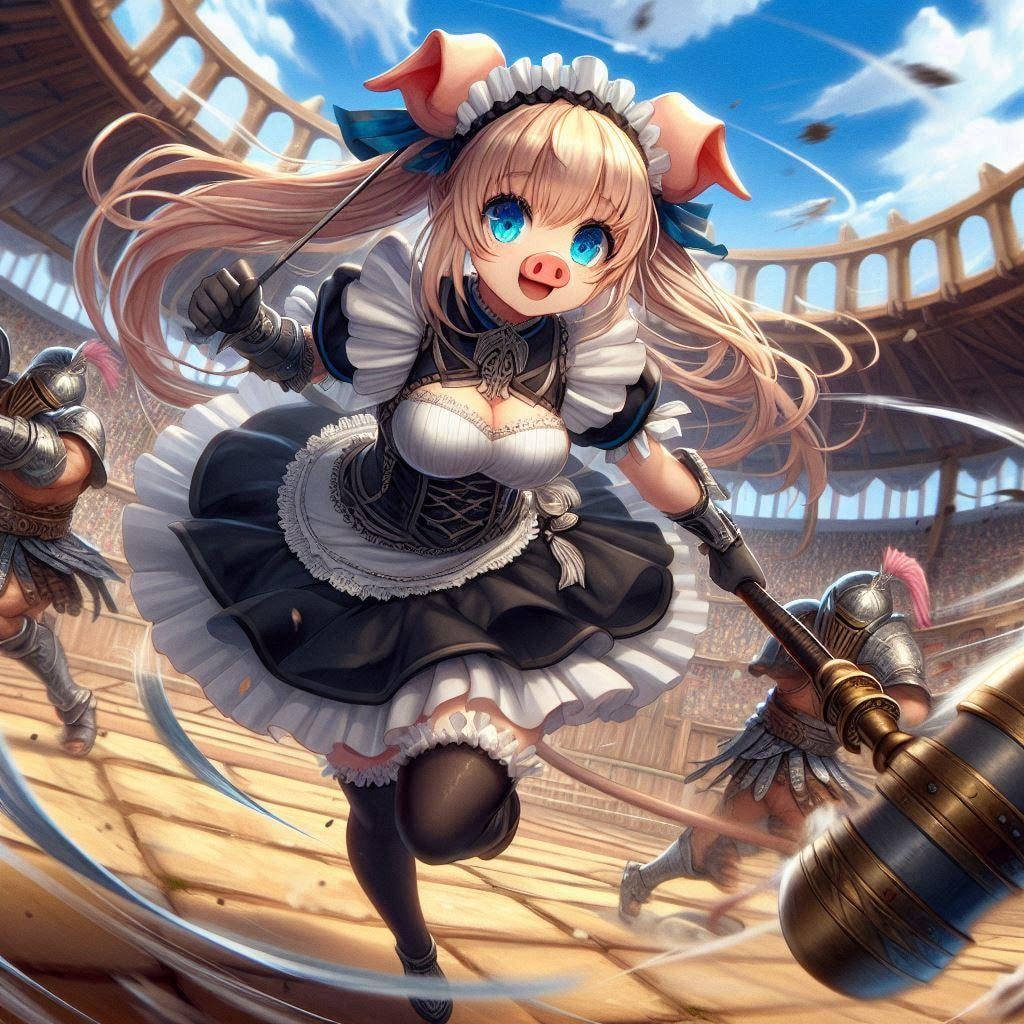 闘技場の豚鼻プリマ