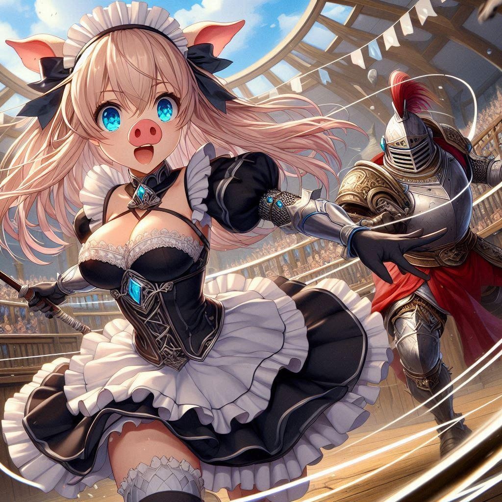 闘技場の豚鼻プリマ