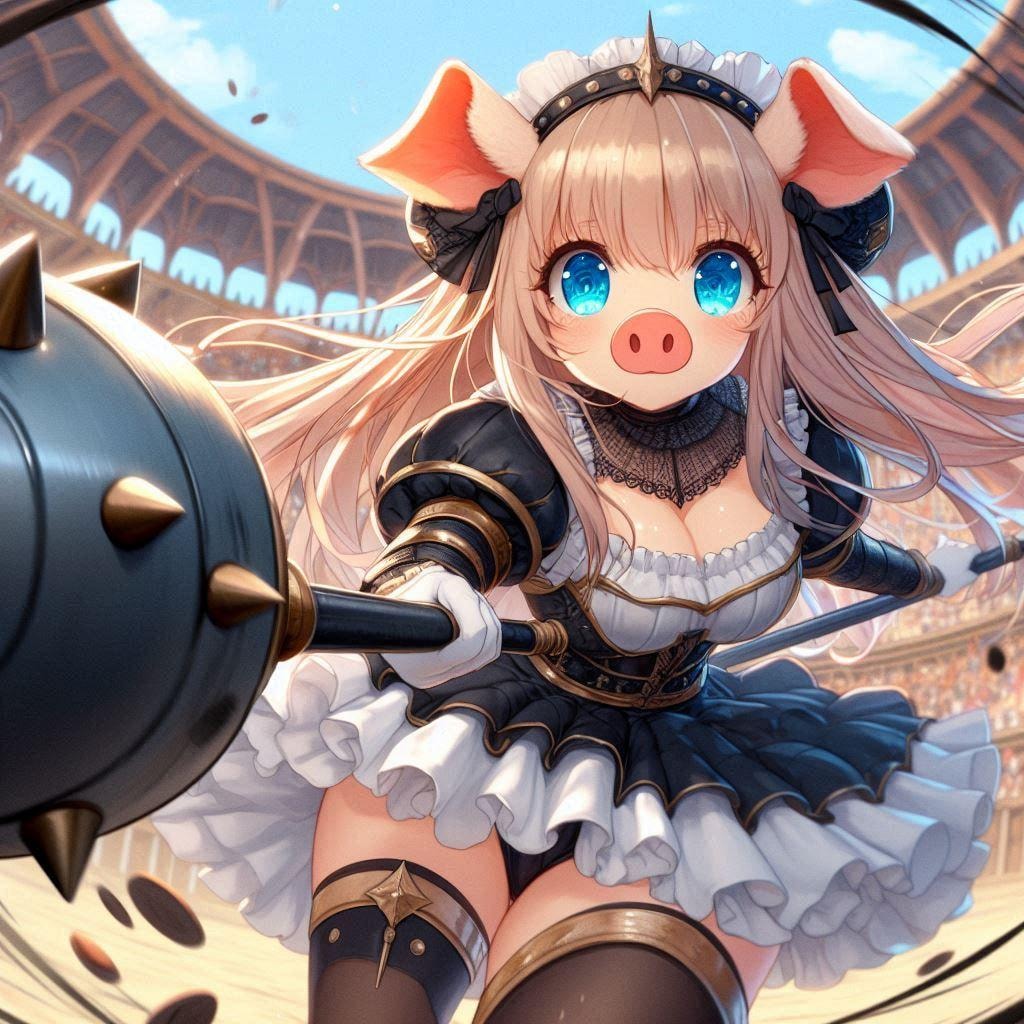 闘技場の豚鼻プリマ