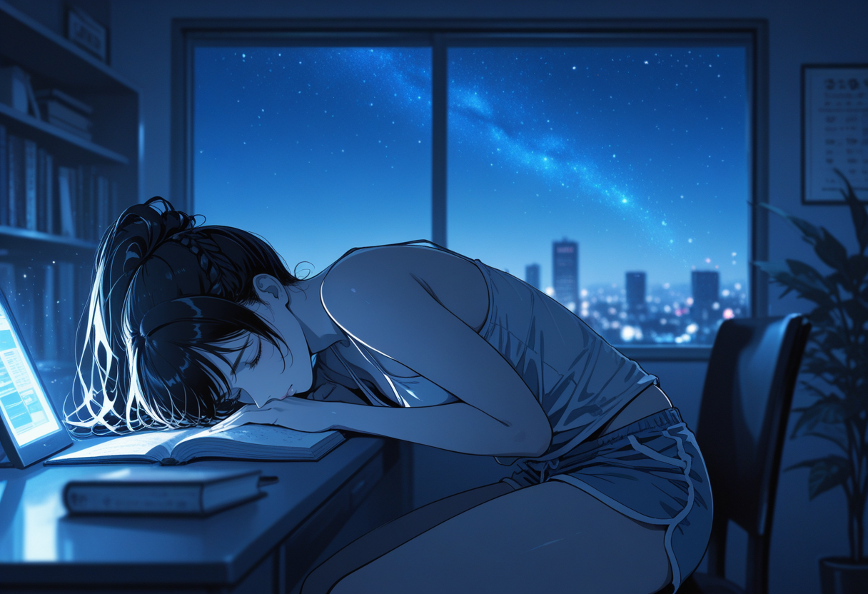 寝落ち | の人気AIイラスト・グラビア