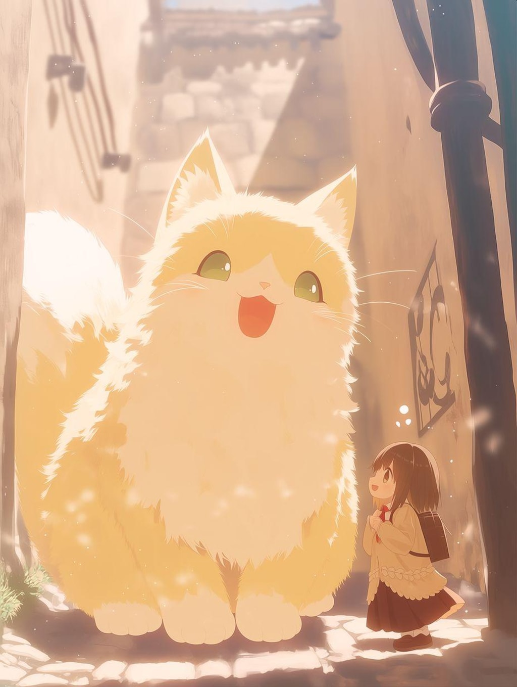 おっきい猫がやってきた！