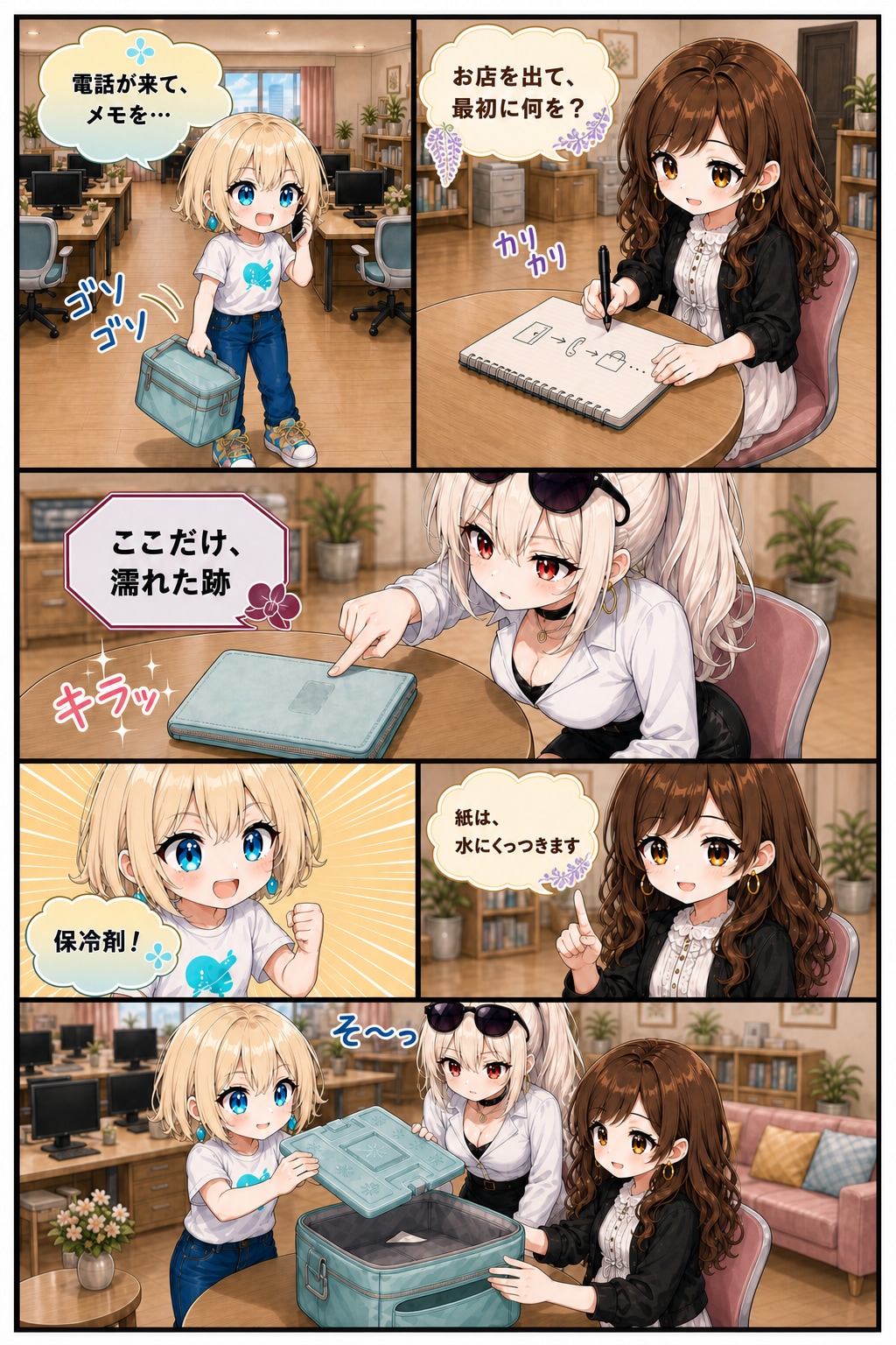 冷たいレシートの謎 ～犯人は、夏の結露！？～