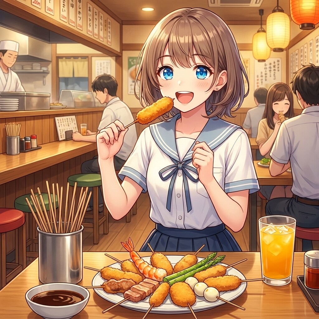 串カツ記念日 | の人気AIイラスト・グラビア