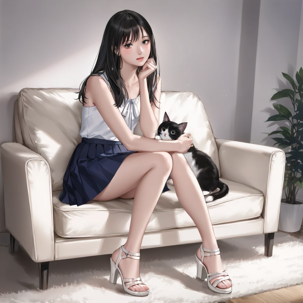 猫と遊ぶ