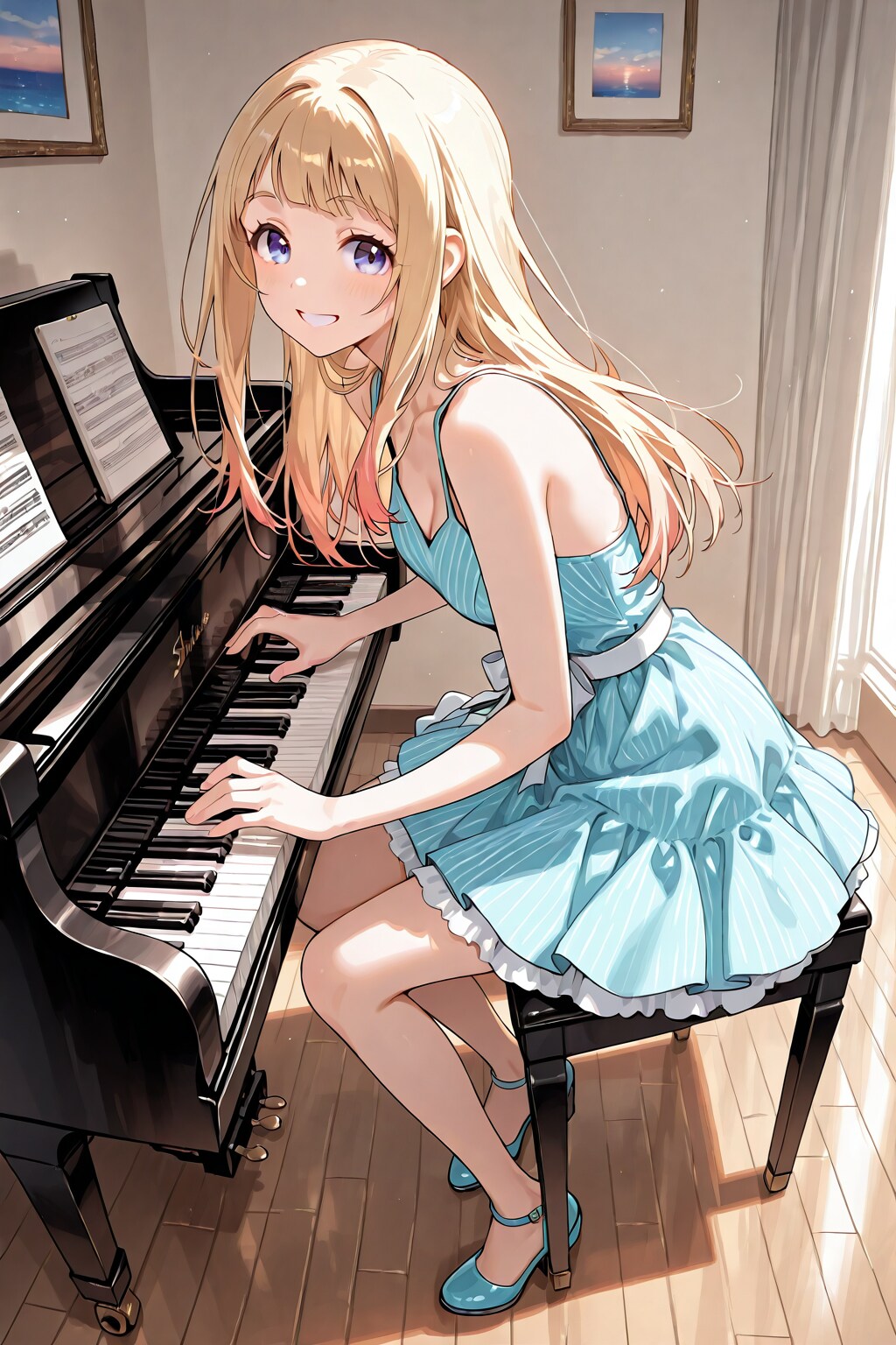 一曲、弾いてみるね。 | の人気AIイラスト・グラビア