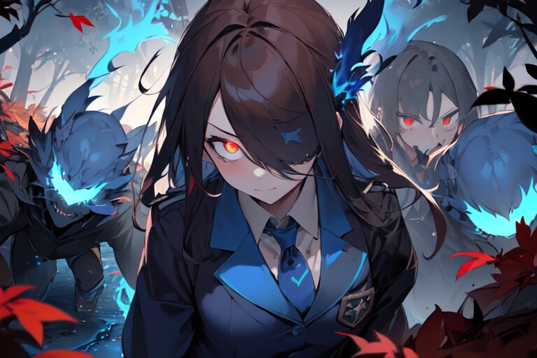 睨み