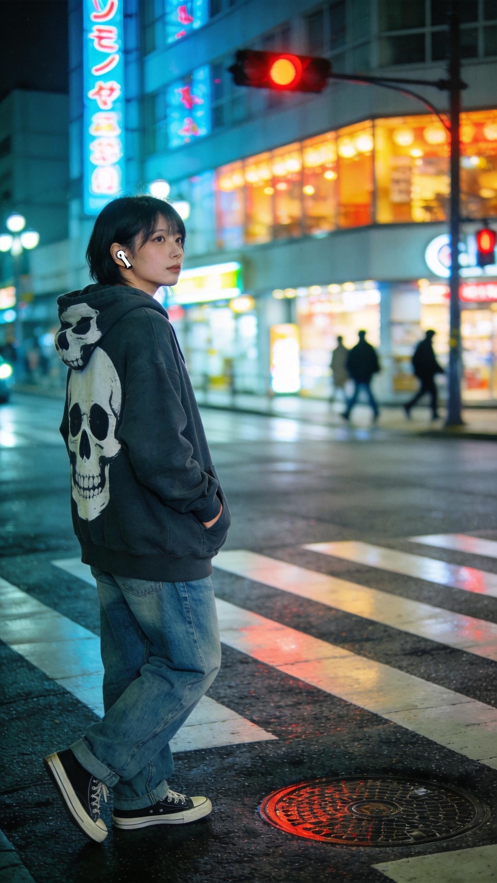 Neon Echoes in the Backstreet