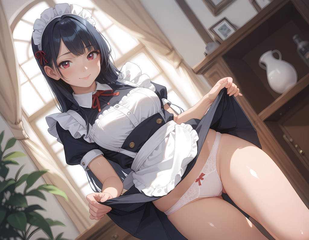 朝は気付けのパンツ鑑賞