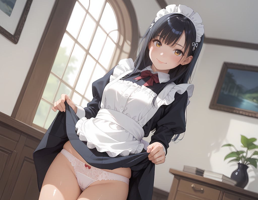 朝は気付けのパンツ鑑賞