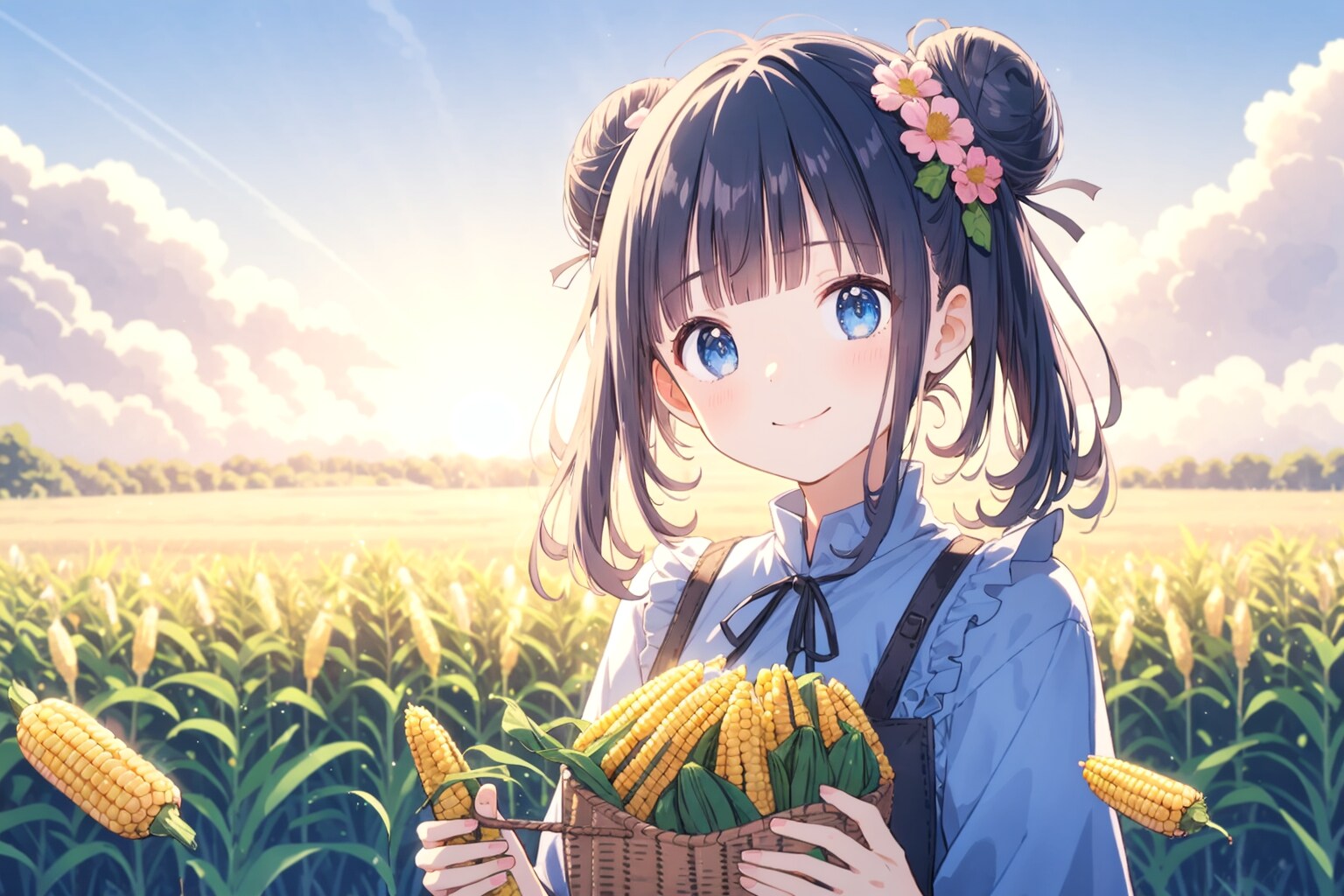 トトロを見たおだんごちゃん🍡はとうもろこし🌽がほしい‼️