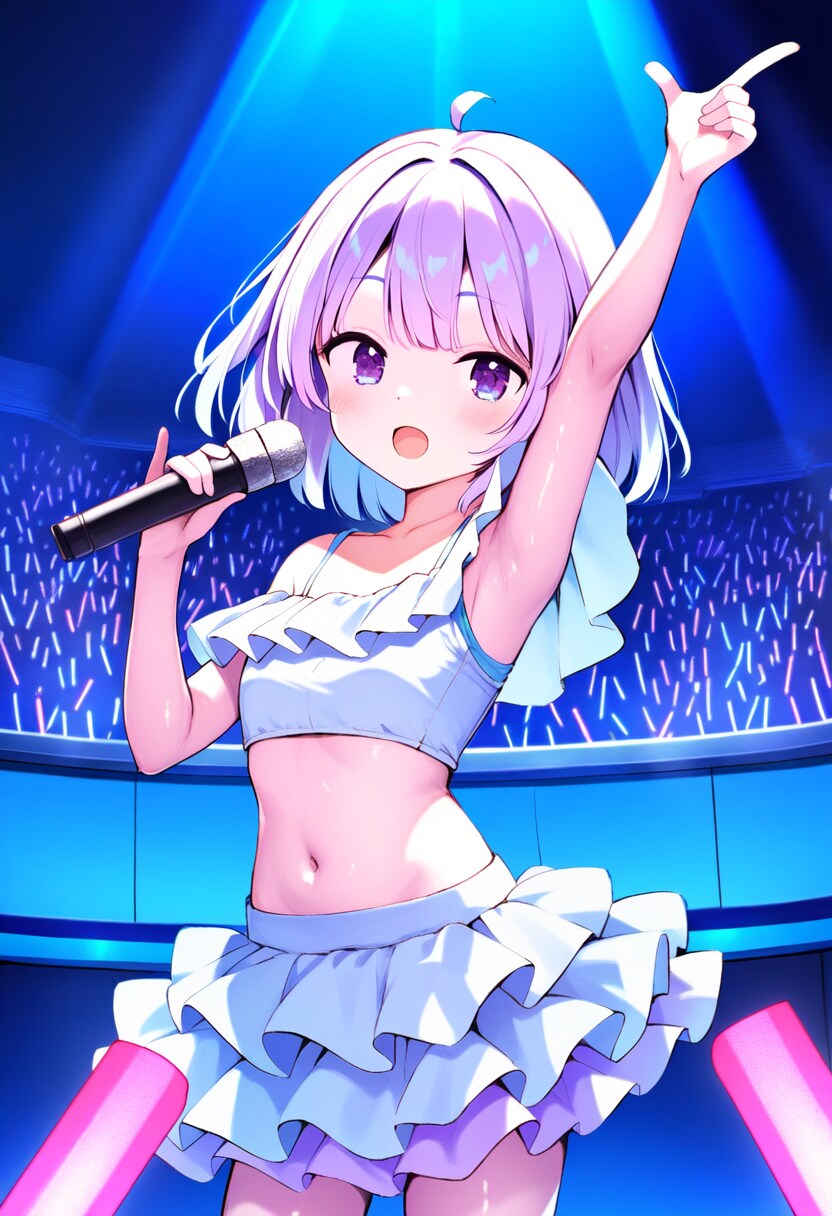 ライブをする紫音ちゃん