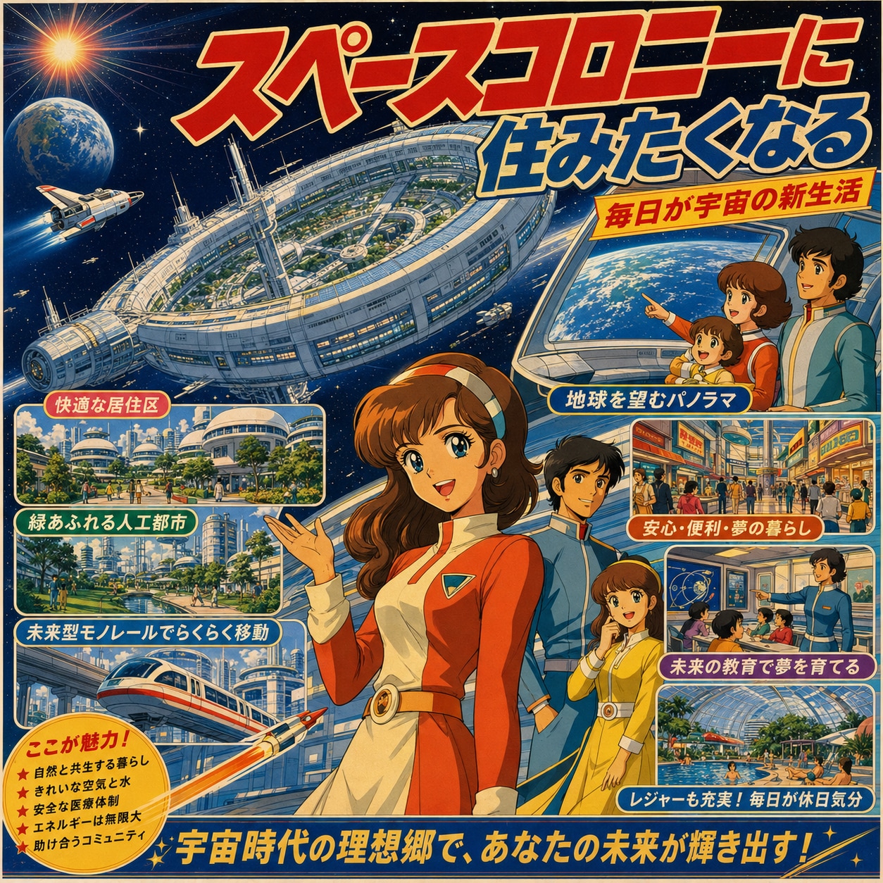 スペースコロニーに住みたくなる