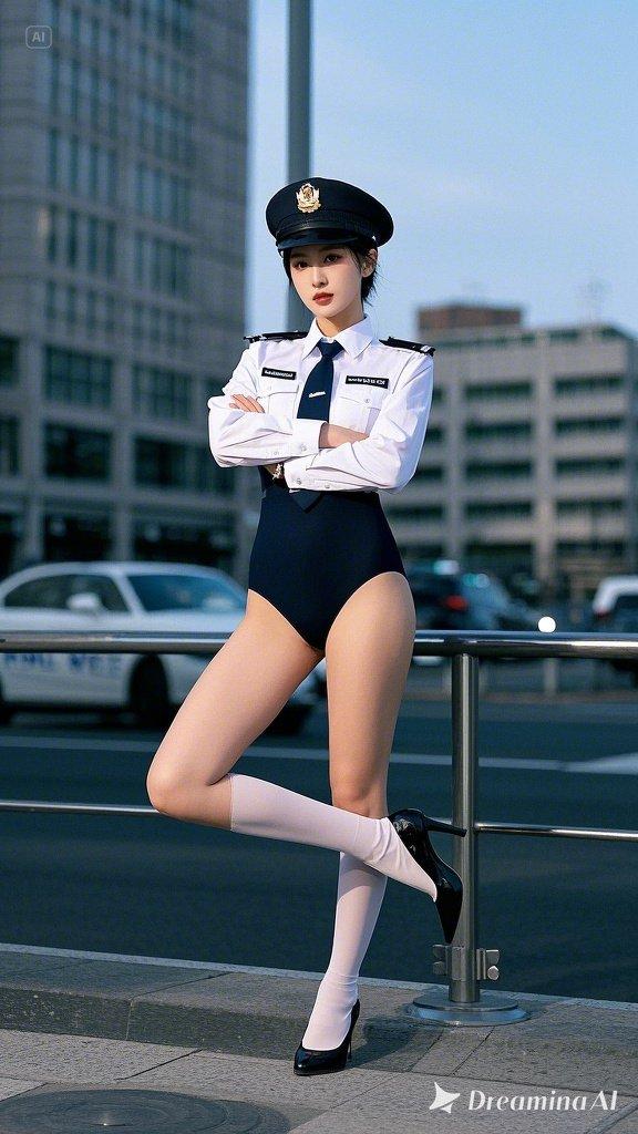 セクシーハイレグ婦警