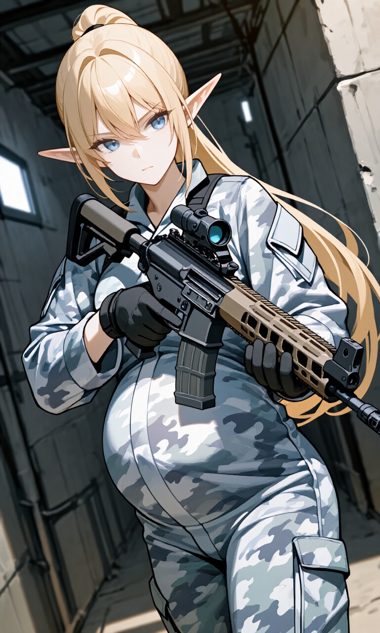 異世界ミリタリー妊婦シリーズその１２３ | の人気AIイラスト・グラビア