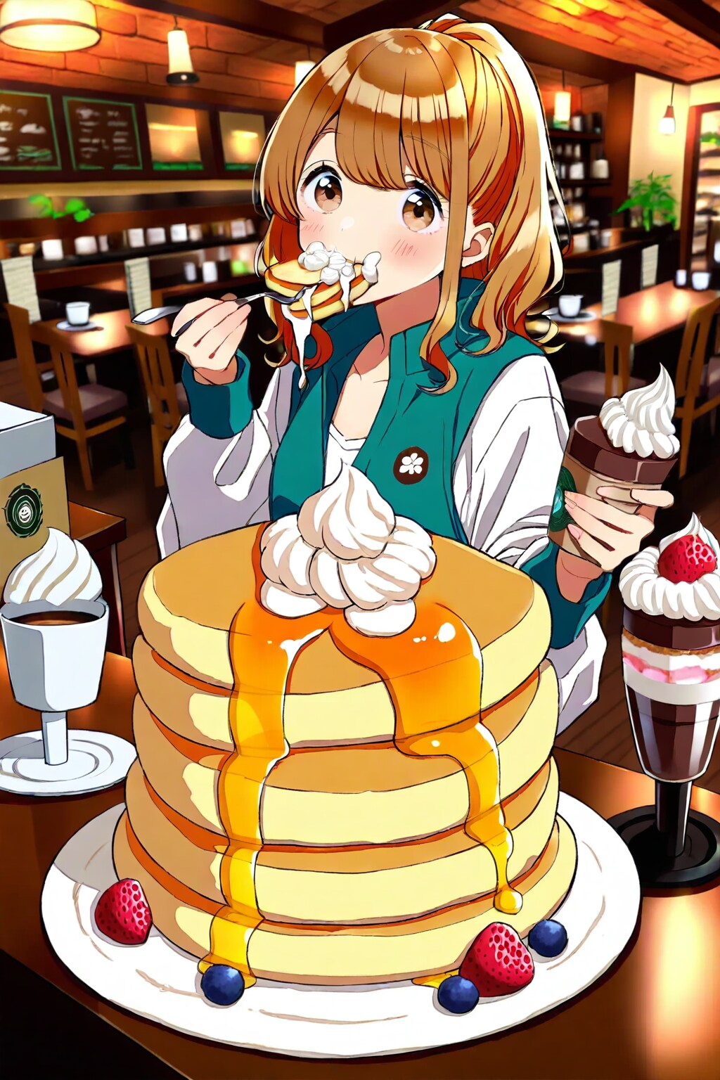 山積みホットケーキ