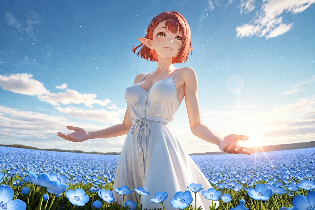 BONSAIでネモフィラ