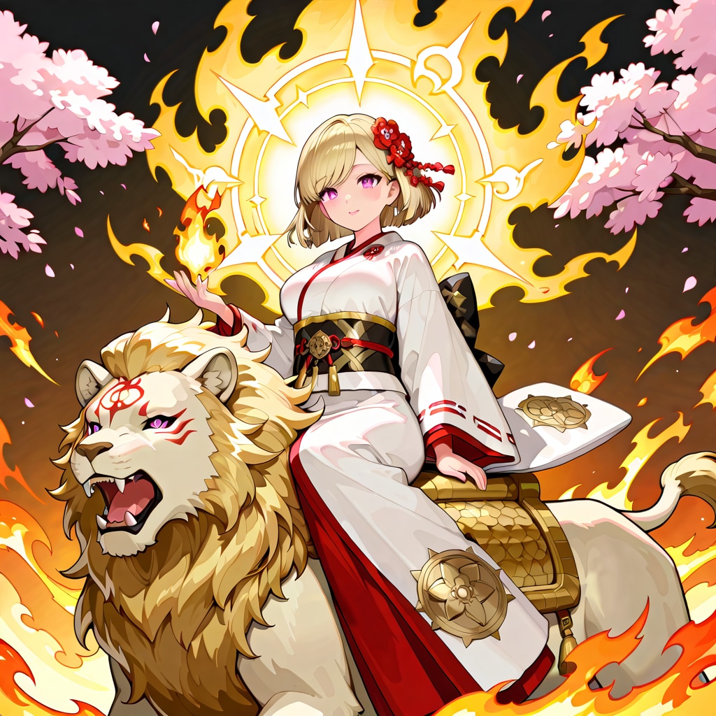 天照大御神と幻獣