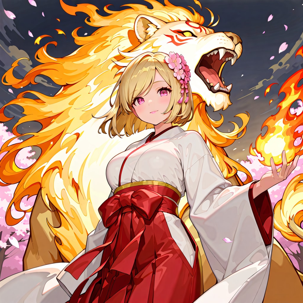 天照大御神と幻獣