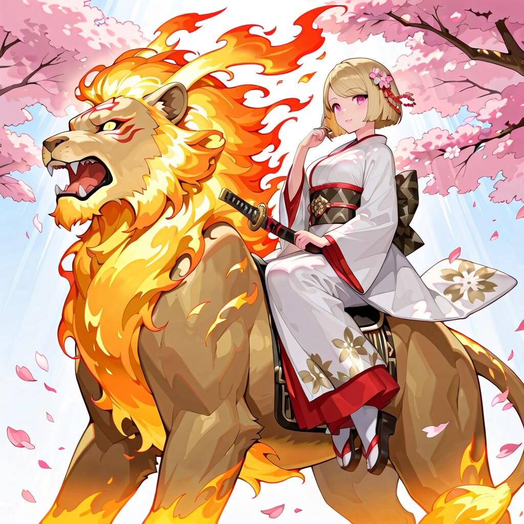 天照大御神と幻獣