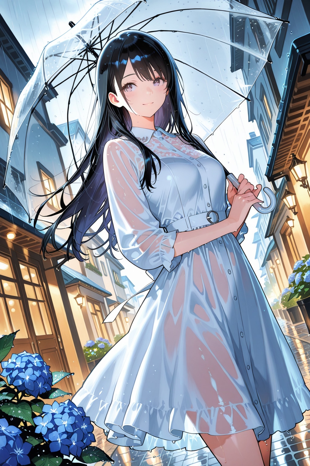 雨の街角