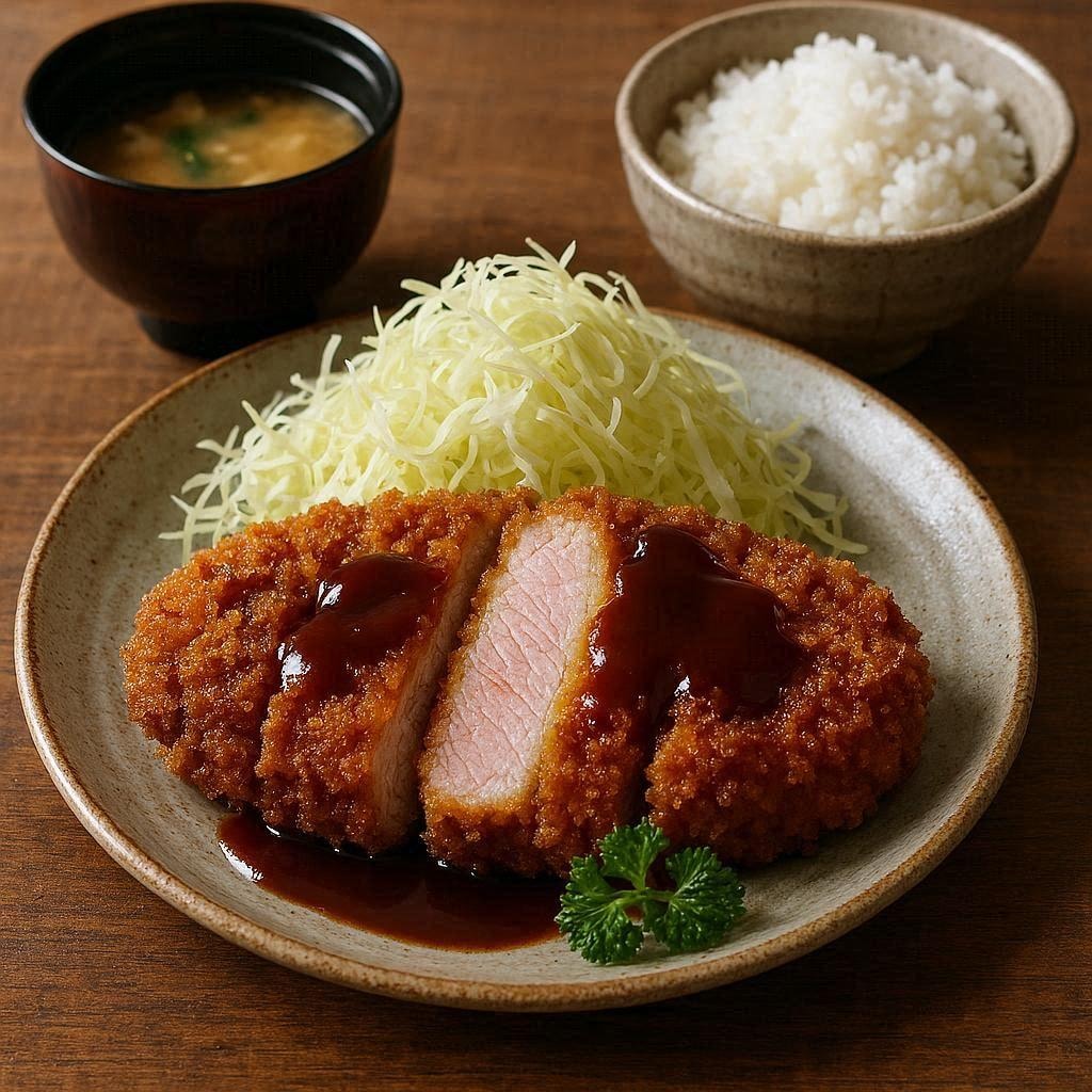 厚切りとんかつ
