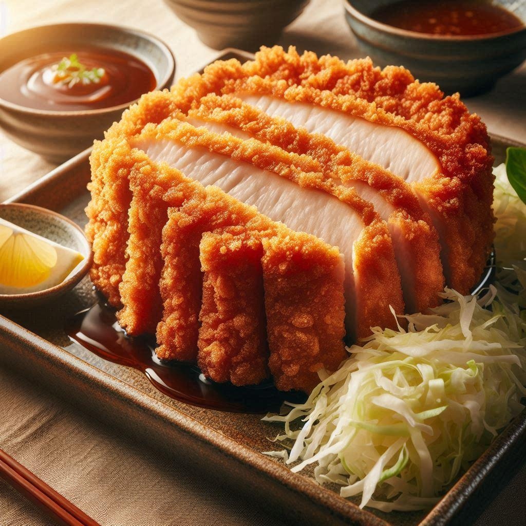 厚切りとんかつ