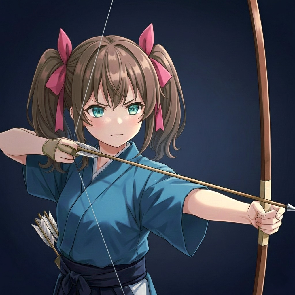 弓道体験 はるかちゃん♪