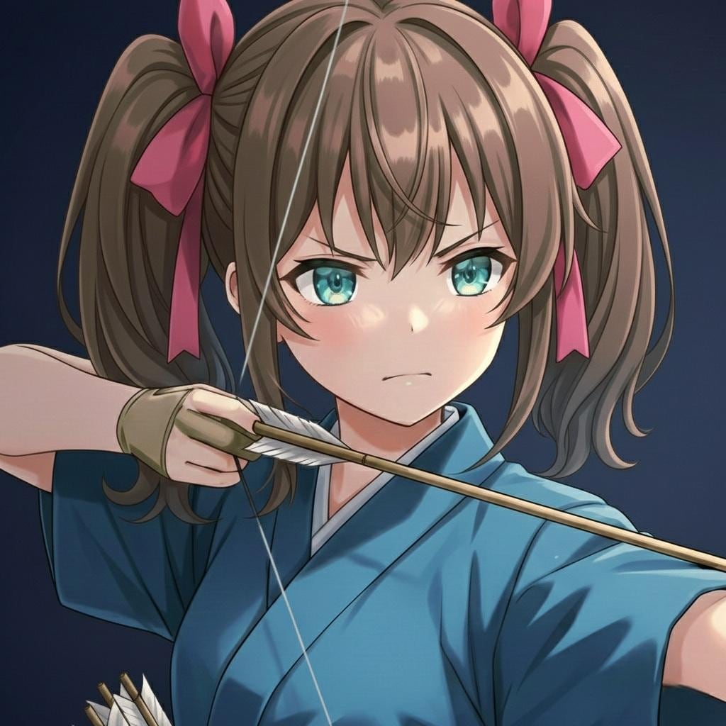 弓道体験 はるかちゃん♪