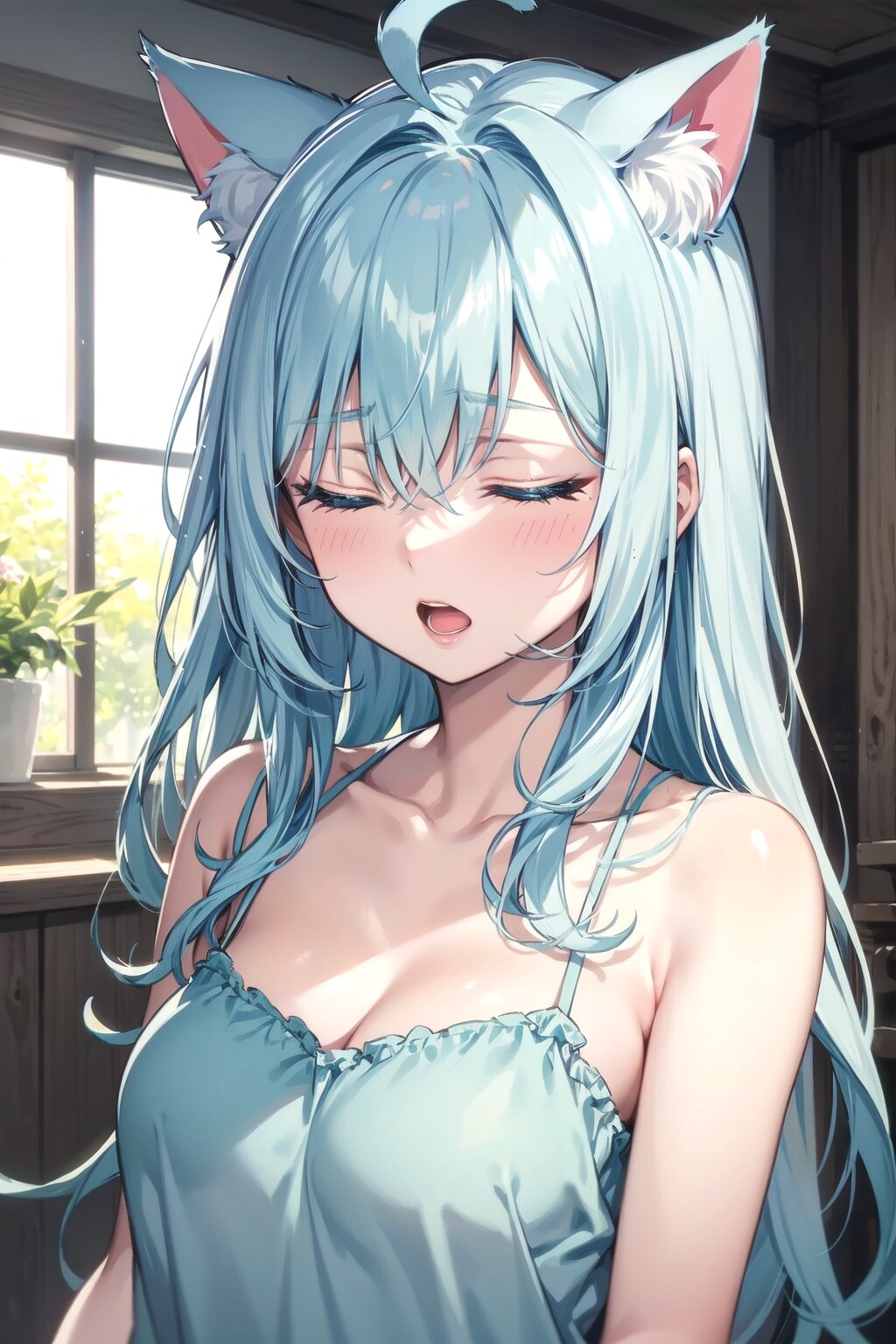 ふぁぁ⋯もう朝ですか💦
