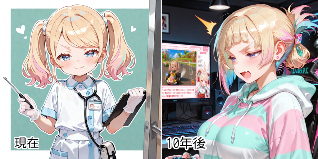 のんちゃん(10)→のんちゃん(20)
