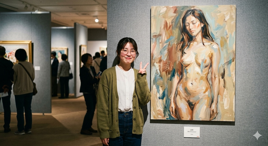 絵画とモデル