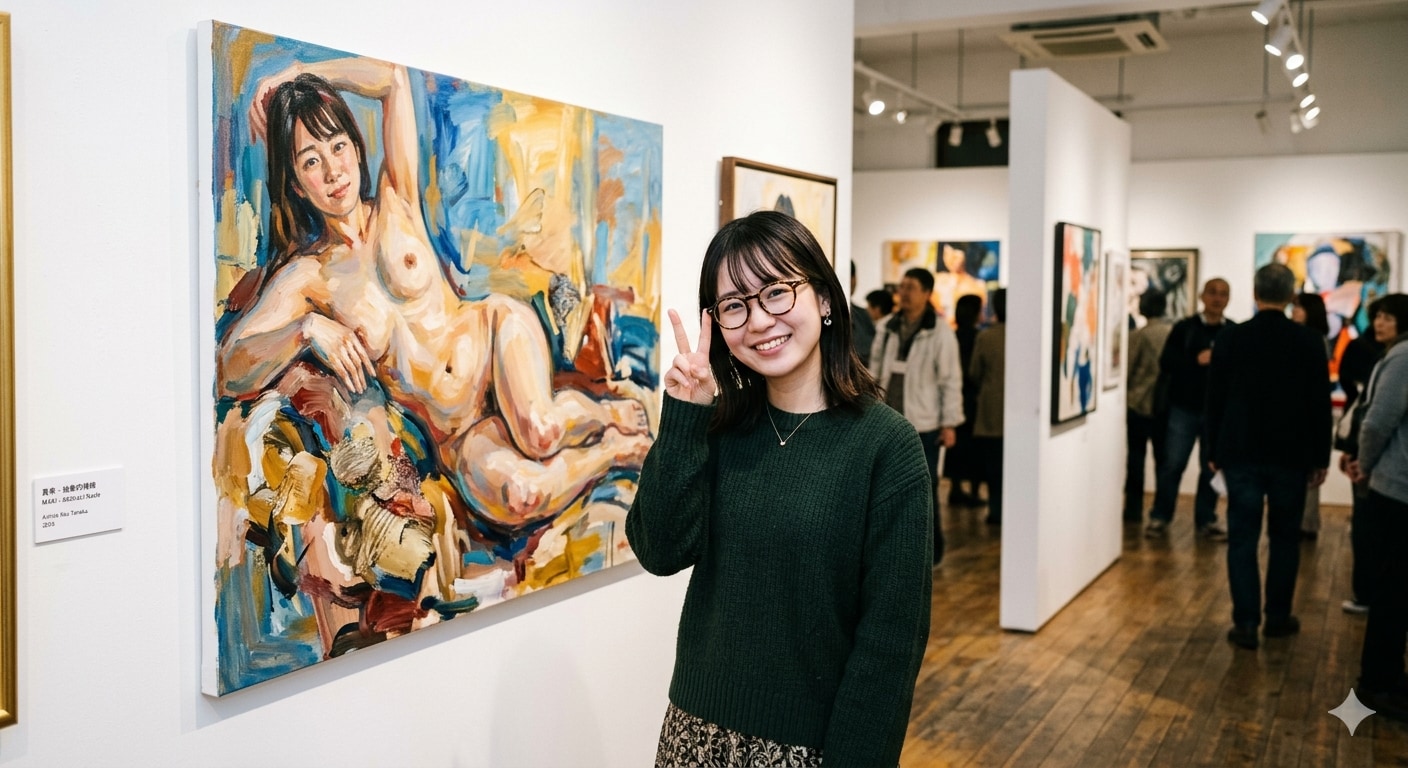 絵画とモデル