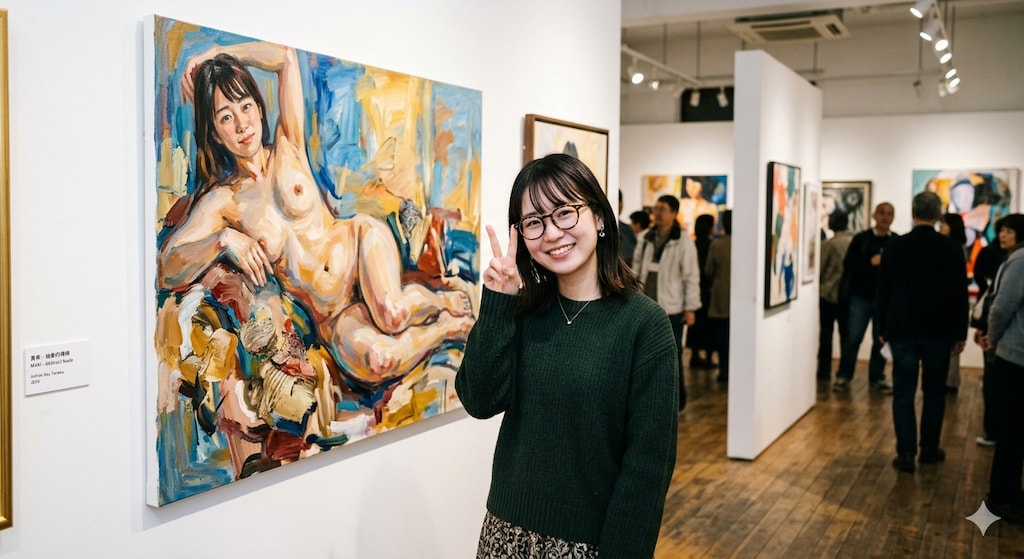 絵画とモデル