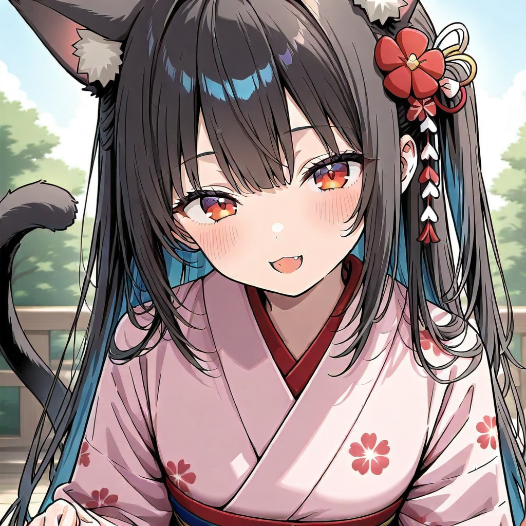 浴衣猫～(=^・・^=) | の人気AIイラスト・グラビア