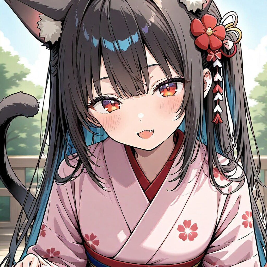 浴衣猫～(=^・・^=)