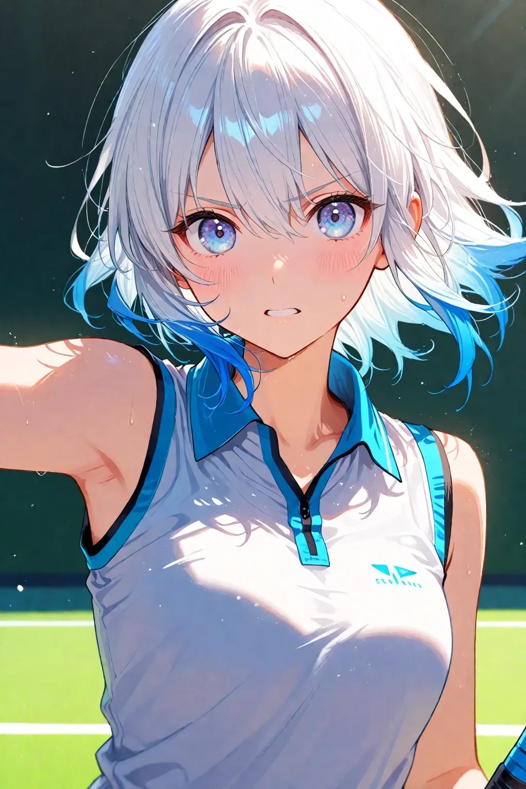 テニスの練習中です！