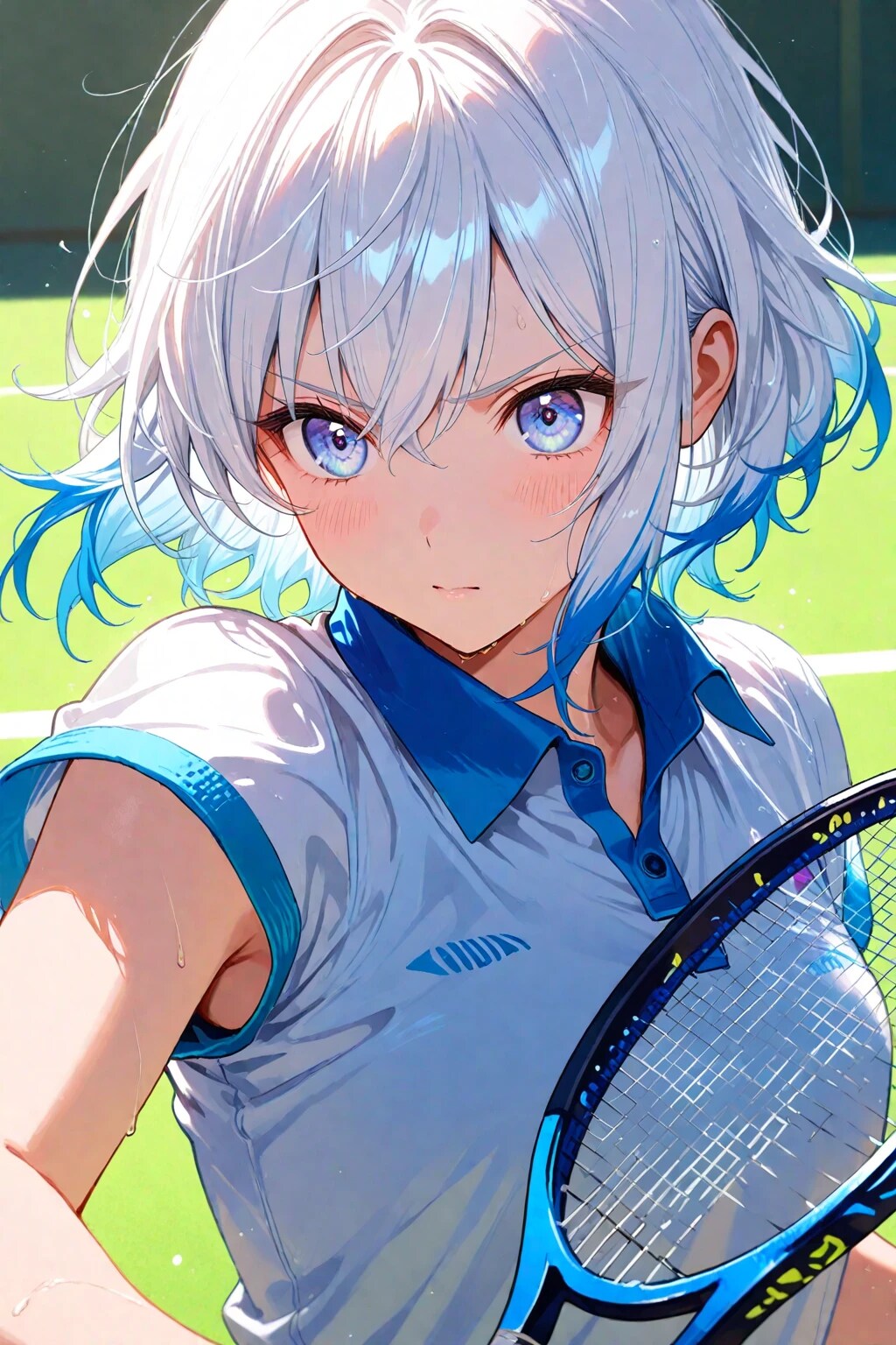 テニスの練習中です！ | の人気AIイラスト・グラビア