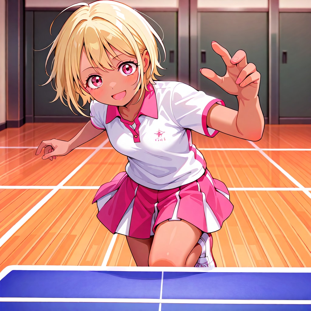 卓球少女
