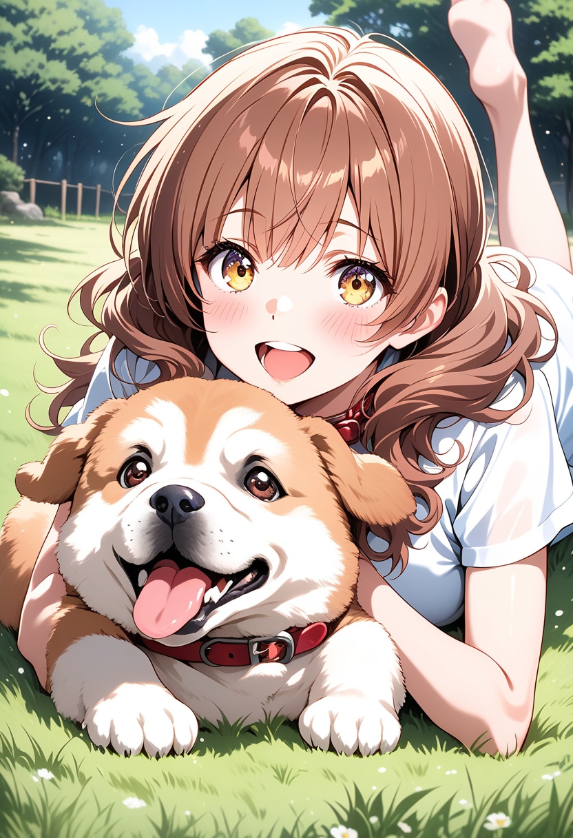 犬がいる光景 | の人気AIイラスト・グラビア