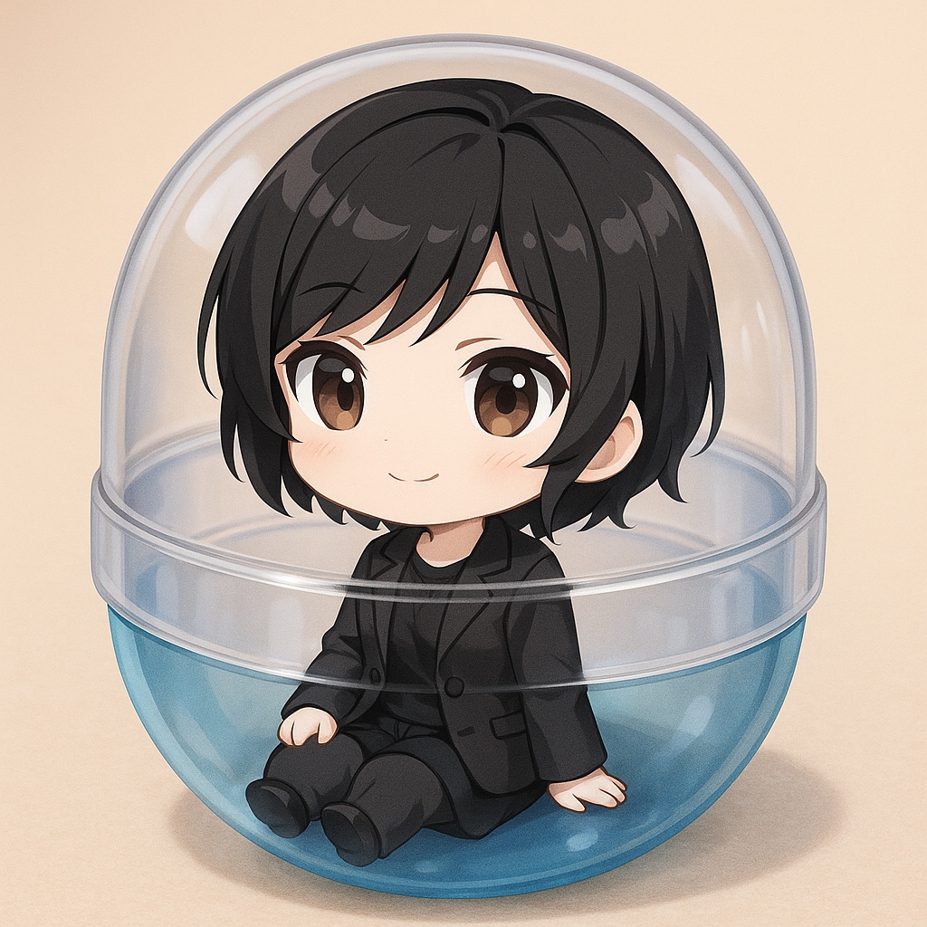 UL新モデルのBUBBLEちゃんをカプセルに入れたよ