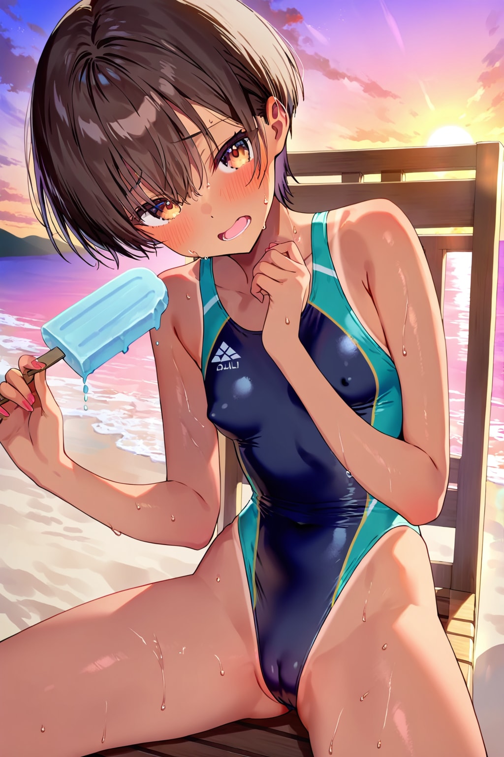 アイスの棒折れたよ〜💦