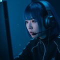 青髪のゲーマー女子 3枚目